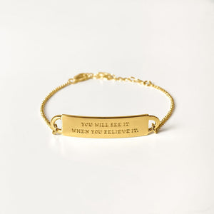 Engraved Fortune Bracelet: